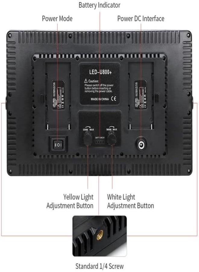 Photography LED Studio Light with Stand 600LED/800LED