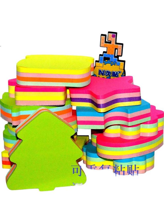 Stickn 160 Sheets 4 Colors Cute Shaped Sticky Notes Irregular Memo Pads 70*70Mm Lemon Shape 33030 - Image 1