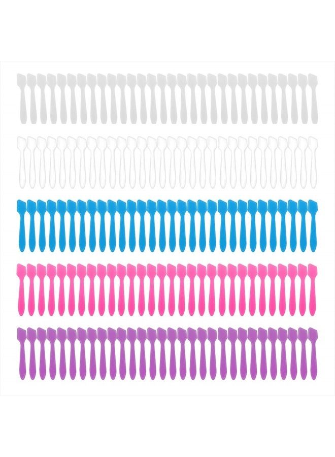 accmor 150 Pack MINI Makeup Spatulas, Reusable Cream Tip Spatulas Frosted Cosmetic Spatulas Scoops by Accmor - Image 1