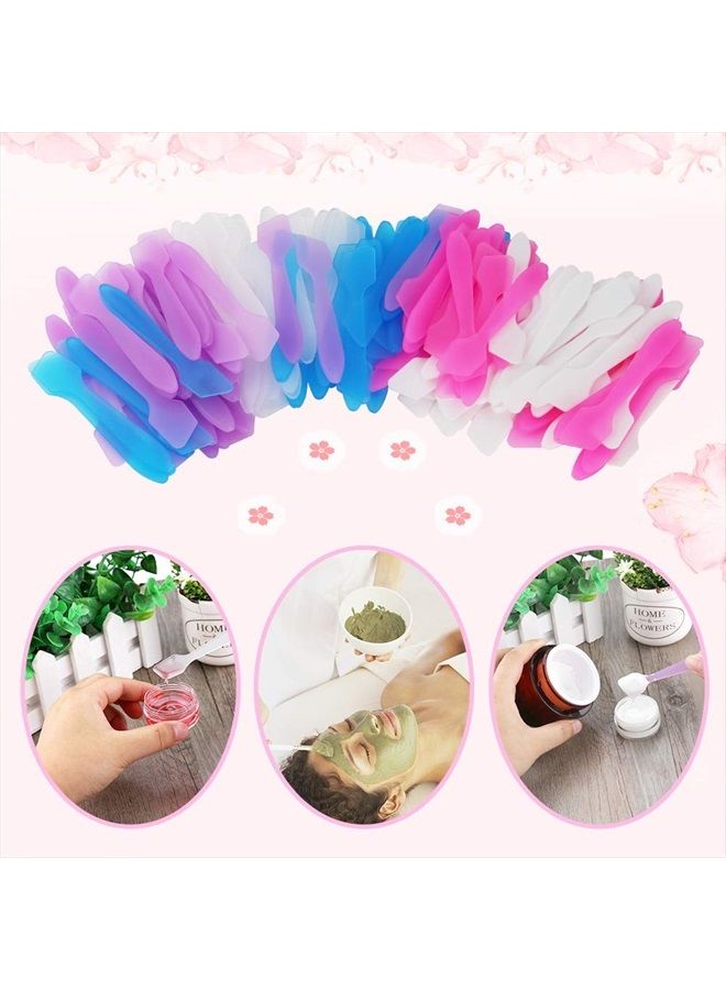 accmor 150 Pack MINI Makeup Spatulas, Reusable Cream Tip Spatulas Frosted Cosmetic Spatulas Scoops by Accmor - Image 5