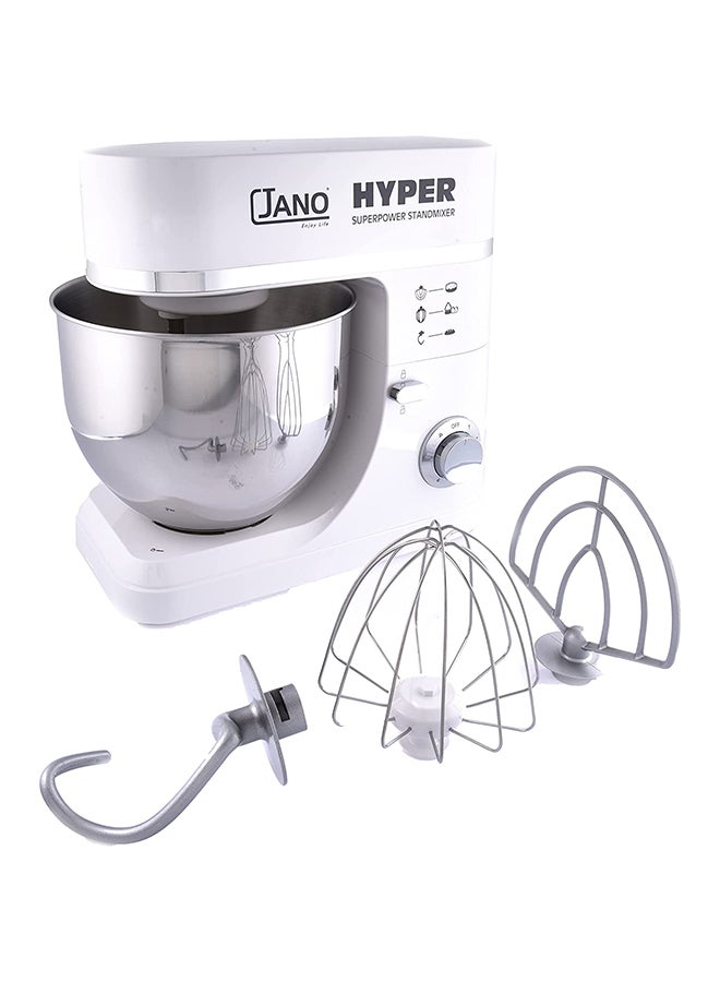 Jano Electric Hyper Stand Mixer 7 L 1200 W JN1209 White - Image 2