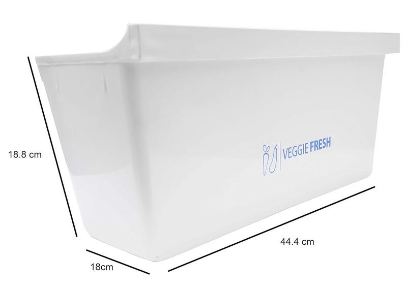 Tiksha Enterprises VEGETABLEFRUITCRYSPER BOX COMPATIBLE FOR WHIRLPOOL SINGLE DOOR 165 TO 190 STERLING MODEL WHITE ABS PLASTIC - Image 2