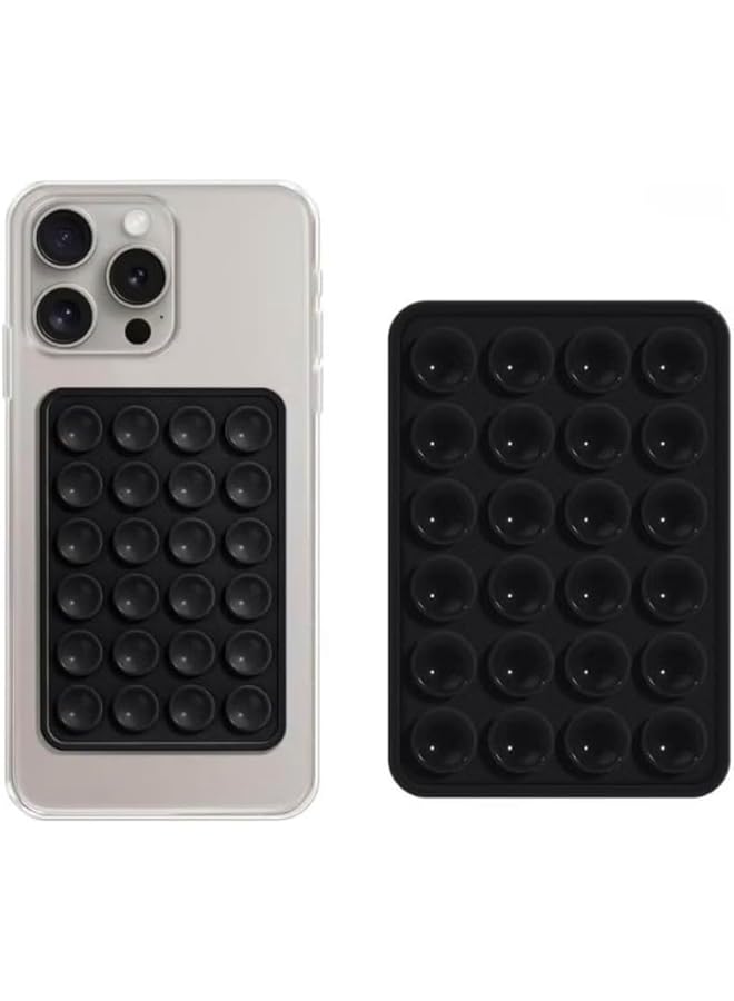 Green Tiger Suction Phone Case Mount, Silicon Adhesive Phone Accessory for iPhone and Android, Hands-Free Fidget Toy Mirror Shower Phone Holder, Tiktok Videos and Selfies (Black)