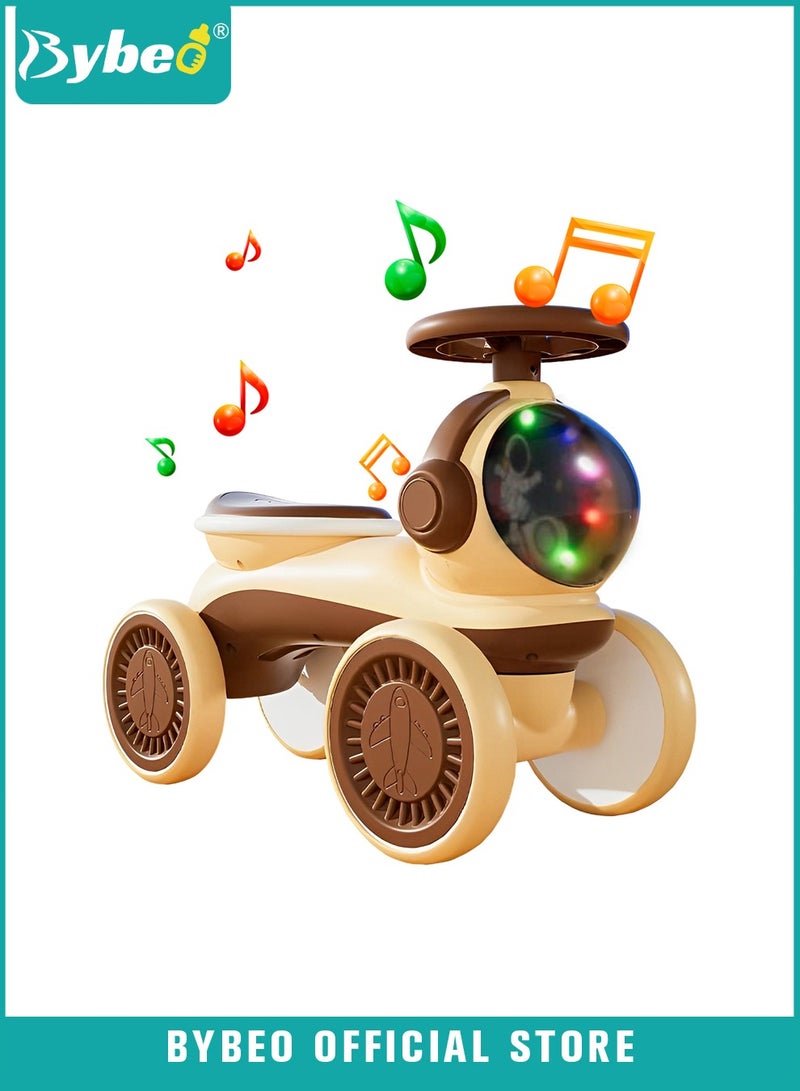 بيبو سيارة ركوب للأطفال، سيارة أرجوحة للأطفال، سيارة متأرجحة للأطفال، سيارة تويستر السحرية، دراجة توازن بأضواء وموسيقى، للصبيان والبنات من عمر 1 إلى 3 سنوات - Image 1