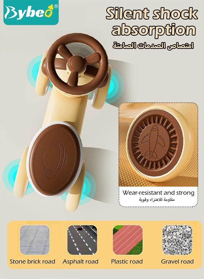 بيبو سيارة ركوب للأطفال، سيارة أرجوحة للأطفال، سيارة متأرجحة للأطفال، سيارة تويستر السحرية، دراجة توازن بأضواء وموسيقى، للصبيان والبنات من عمر 1 إلى 3 سنوات - Image 4