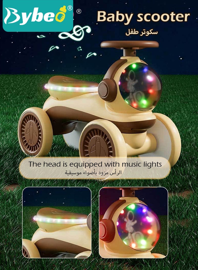 بيبو سيارة ركوب للأطفال، سيارة أرجوحة للأطفال، سيارة متأرجحة للأطفال، سيارة تويستر السحرية، دراجة توازن بأضواء وموسيقى، للصبيان والبنات من عمر 1 إلى 3 سنوات - Image 3
