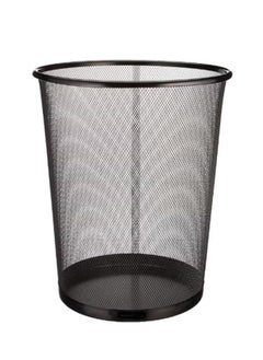 Generic Garbage Bins Round Mash Waste Basket Trash Black  - Image 4