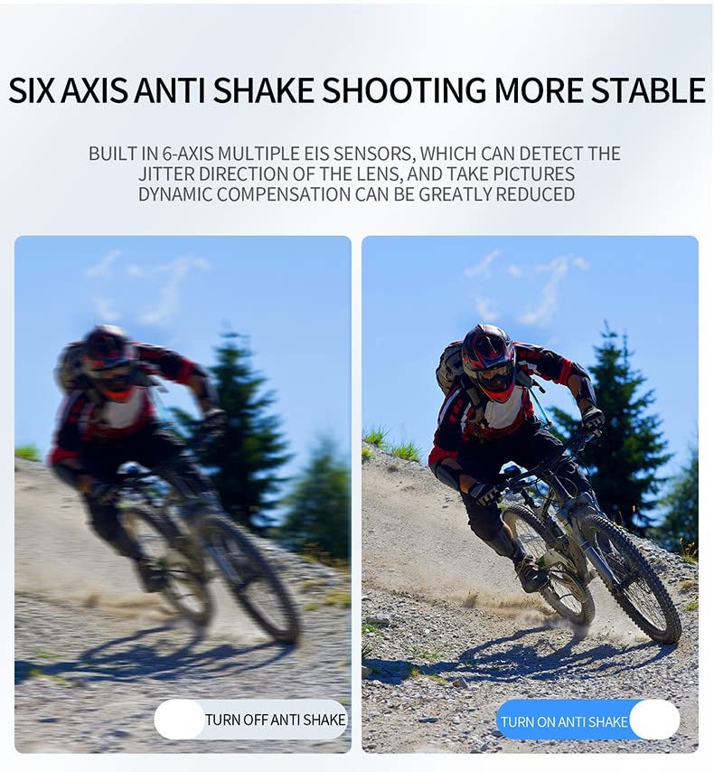 AUSHA® 4K Action Camera - Underwater Vlog Camera IPX8 Waterproof, 170-Degree Wide-Angle Lens, EIS, Wi-Fi, 4K @ 60fps Video & 24 MP Photo and Remote Control for Vlogging & YouTube - Image 4