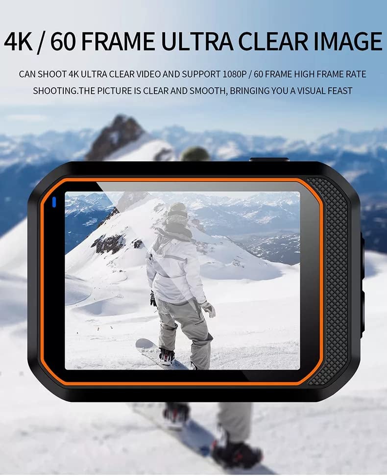 AUSHA® 4K Action Camera - Underwater Vlog Camera IPX8 Waterproof, 170-Degree Wide-Angle Lens, EIS, Wi-Fi, 4K @ 60fps Video & 24 MP Photo and Remote Control for Vlogging & YouTube - Image 2