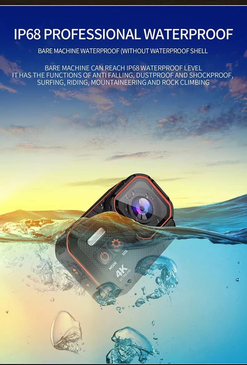 AUSHA® 4K Action Camera - Underwater Vlog Camera IPX8 Waterproof, 170-Degree Wide-Angle Lens, EIS, Wi-Fi, 4K @ 60fps Video & 24 MP Photo and Remote Control for Vlogging & YouTube - Image 3