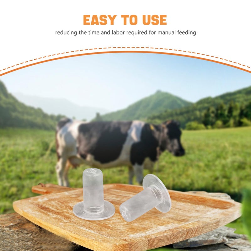 5Pcs Leak Resistant Calf Nursing Nipples Teats For Calves And Goats Pet Feeding Accessories - Image 4