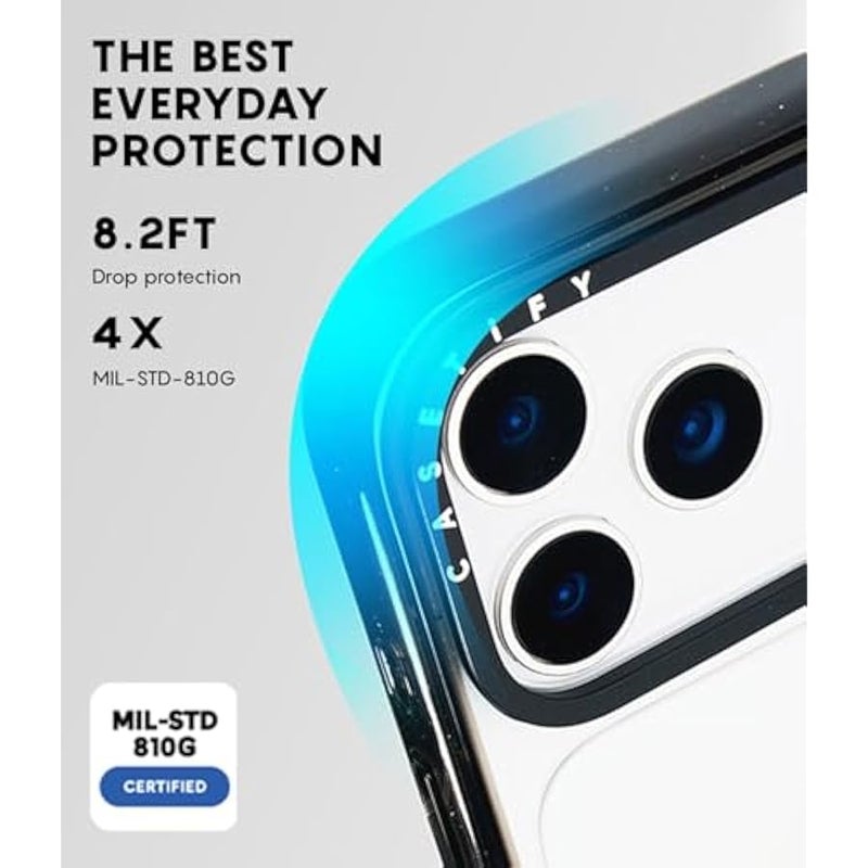 Casetify Impact iPhone Air Case 【Slim/Wireless Charging Compatible / 8.2 ft. 4X Military Grade Drop Protection】 - Pine Forest - Clear Black - Image 5