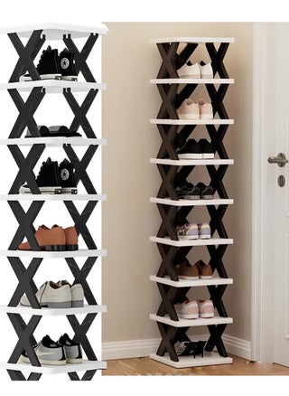 9 Layer Shoe Rack(white/black)