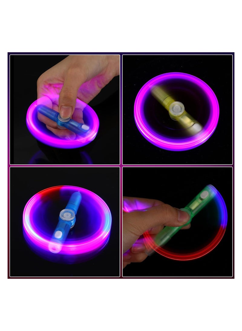 SYOSI 24 Pieces Fidget Pen Spinning Pen with LED Light Multi Functional Help Stress Reducer Help Thinking Ballpoint Pen Anti Stress Anxiety Gift Pen, for Boys and Girls Student  - Image 4