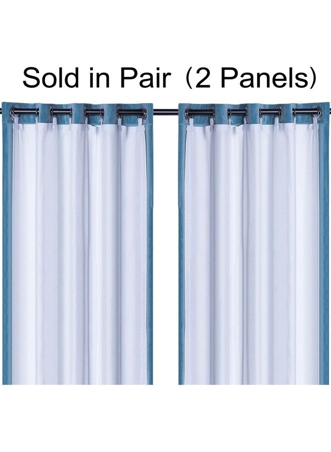 Rose Home Fashion Rose Home Fashion Thermal Insulated Blackout Curtain Liner 2 Panels Per Set-Ring Included- 100% Darkening Blackout Liner for 84 Inch Curtains, Greyish White, W50 x L80  - Image 3