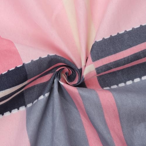 Nivasam Cotton Feel Glace Cotton Elastic Fitted Printed King Size Double Bed Bedsheet with 2 Pillow Cover(72"x78") 300-350 threadcount (Design9) - Image 5