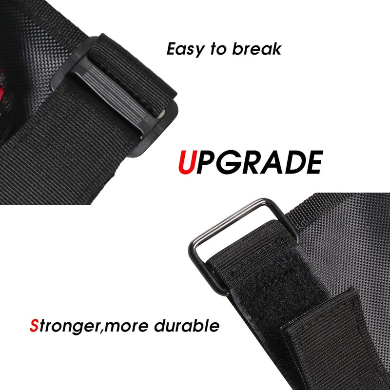 sukemichi Handles Grab Roll Bar Grab Handles Grip Handle for Jeep Wrangler Accessories TJ JK JL Gladiator JT UTV ATV - Upgrade Metal Buckle, Black, 2 Pack (Not for Sky One Touch Top, Not for 2024+ Up) - Image 3