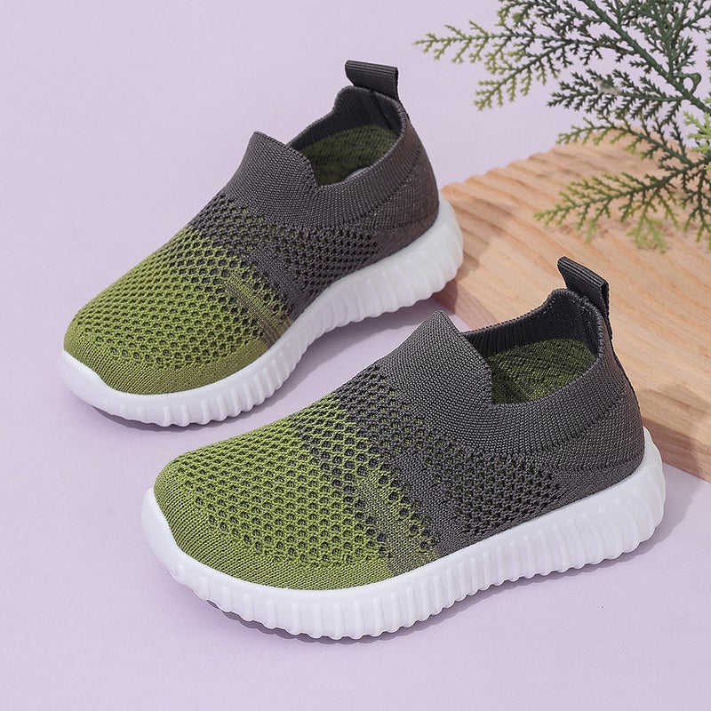Mesh Sneakers Lightweight Flexible Sole Walking Shoes For Kids Indoor And Outdoor Activities - Image 1