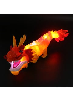 ماركة غير محددة جوهر الثقافة الصينية Wanxiang Dragon Dance Fun Swing المد الوطني رقصة التنين الكهربائية الملونة الموسيقى الإضاءة سنة الأفعى لعب الأطفال بالجملة - اللون: [صندوق هدايا رائع] تنين الرقص الوطني - أحمر + بطارية قابلة للشحن + تشديد المسمار  - Image 4