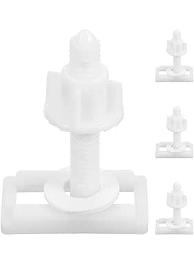 Heavy Duty Toilet Seat Lid Screws And Bolts Kit 4PCS With Nuts And Washers For Replacement Repair - Image 1