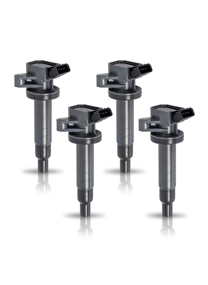 ENA ENA Set of 4 Ignition Coil Pack 1.8L V4 Compatible with Chevrolet Chevy Pontiac Toyota Prizm Vibe Celica Corolla Matrix MR2 Spyder 2000 2001 2002 2003 2004 2005 2006 2007 2008 for UF247 UF315 702526  - Image 1