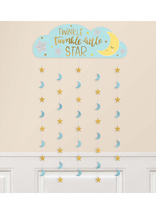 Amscan حفلة استحمام الطفل - خلفية حفلة توينكل ليتل ستار