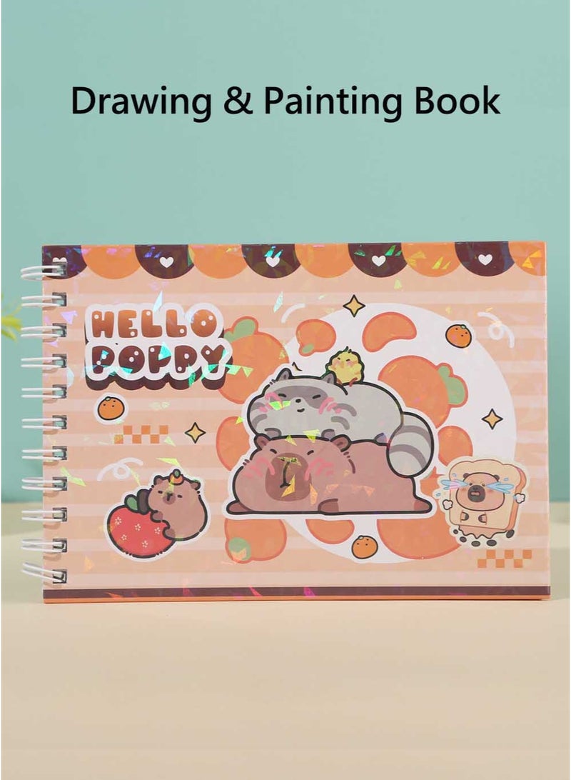 ZEPONOVA Coloring Book, 47 pages Drawing Book Children's Doodle Book, Drawing & Painting Supplies, Unleash Creativity Perfect for School, Students, Stationery, and Learning Supplies - Image 1