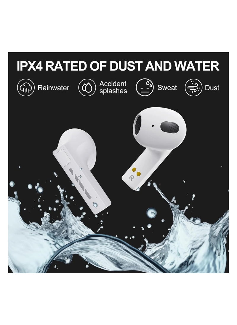 BLACK SHARK - T11 Wireless Bluetooth Earbuds, Gaming Earphone, Low Latency Mode, Slide Cover with "SHING" Sound, RGB Lightning, 30 Hours Playtime and ENC Call Noise Reduction T11- White - Image 1