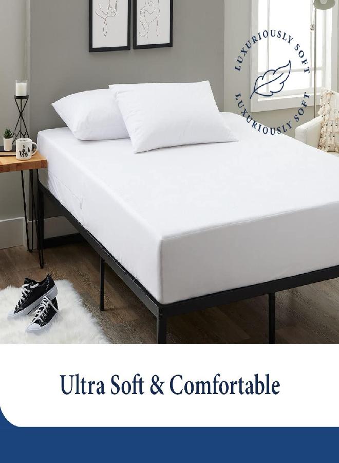 Cosy House Collection Luxury Zippered Mattress Encasement - Master Bedroom Essentials - 100% Waterproof - Rayon Derived from Bamboo - Ultimate Noiseless Comfort & Cooling (Cal King) - Image 2