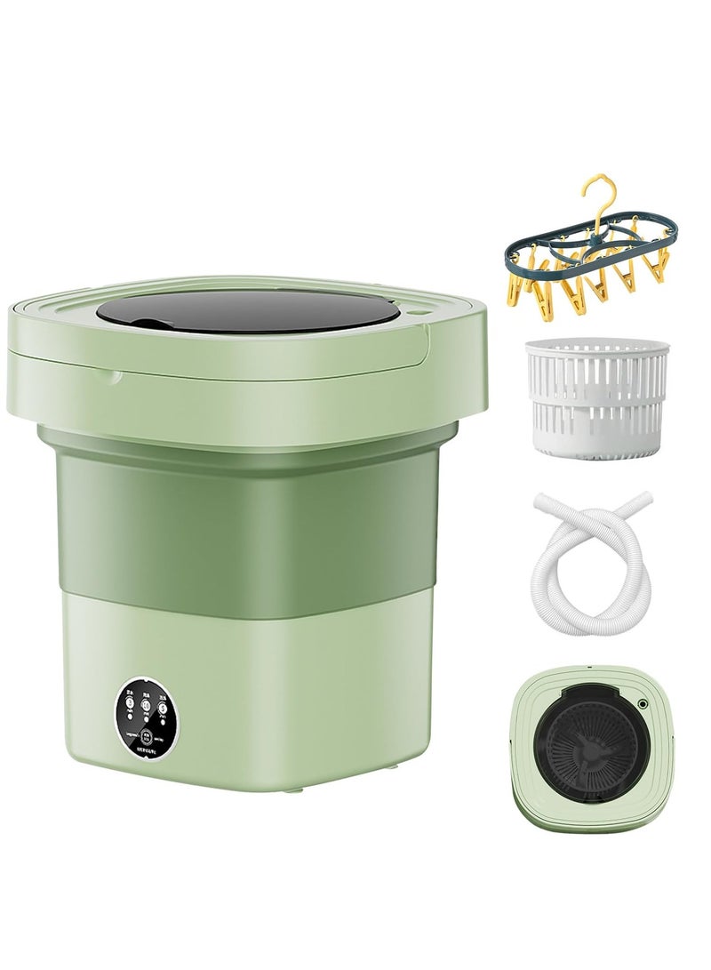 MIXDE Portable Washing Machine, 8.5L Mini Foldable Washer and Spin Dryer Small Foldable Bucket Washer for Apartment Camping, RV, Travel, Underwear, Socks, Baby clothes, Personal  - Image 1