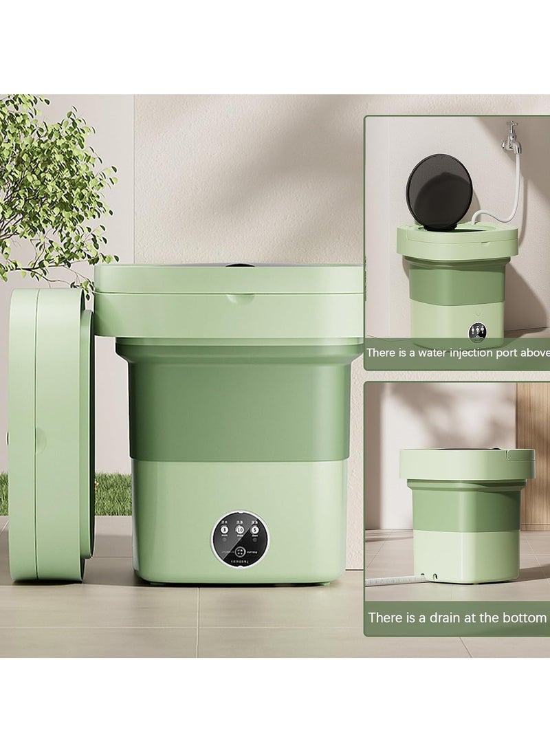 MIXDE Portable Washing Machine, 8.5L Mini Foldable Washer and Spin Dryer Small Foldable Bucket Washer for Apartment Camping, RV, Travel, Underwear, Socks, Baby clothes, Personal  - Image 3