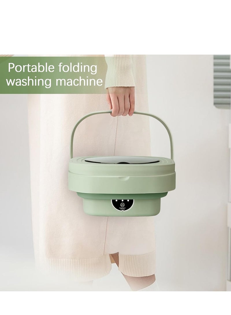 MIXDE Portable Washing Machine, 8.5L Mini Foldable Washer and Spin Dryer Small Foldable Bucket Washer for Apartment Camping, RV, Travel, Underwear, Socks, Baby clothes, Personal  - Image 5