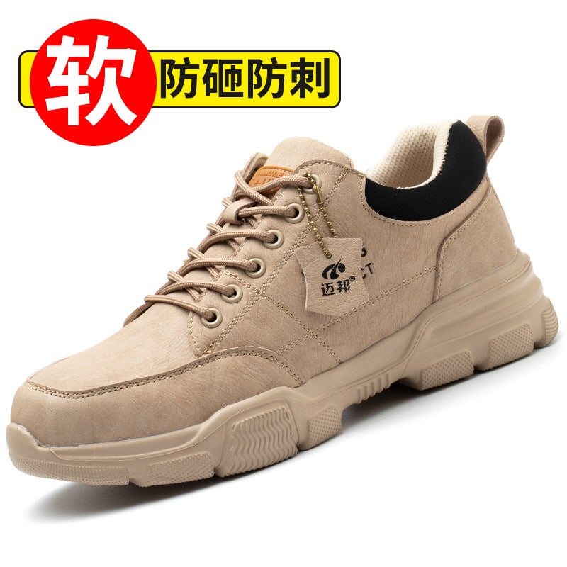 Safety Shoes For Men And Women Lightweight Breathable Smash-Resistant Puncture-Resistant Work Shoes Safety Shoes - Image 1