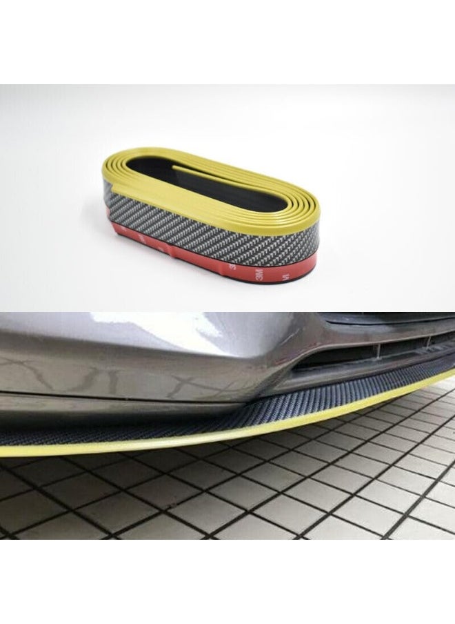 Samurai Samurai Car Body Kit Bumper Lip Side Skirt Rubber Edge Decorative Protector, 2.5 Meter with 3M Tape & Screws (C.Black with Gold Edge)  - Image 4