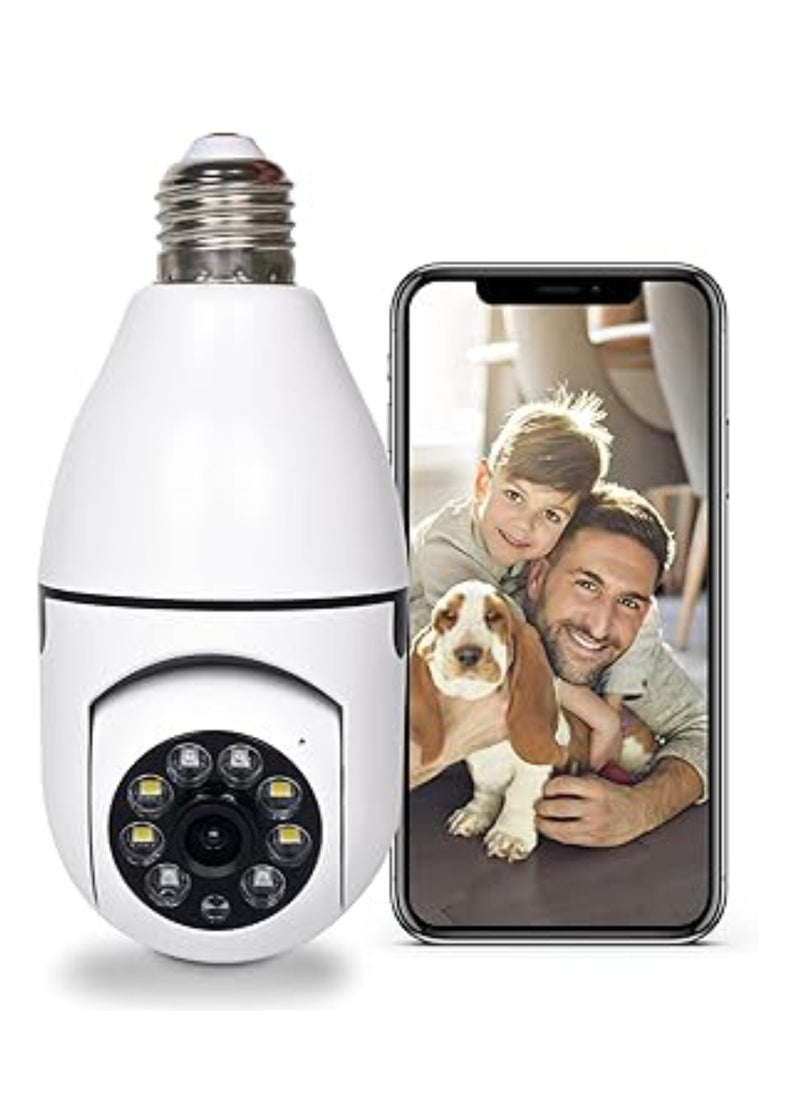 Grneric - 360 Degree Wireless WIFI Light Bulb Security Camera With Motion Detection Bulb Camera And Two Way Audio System - Image 1