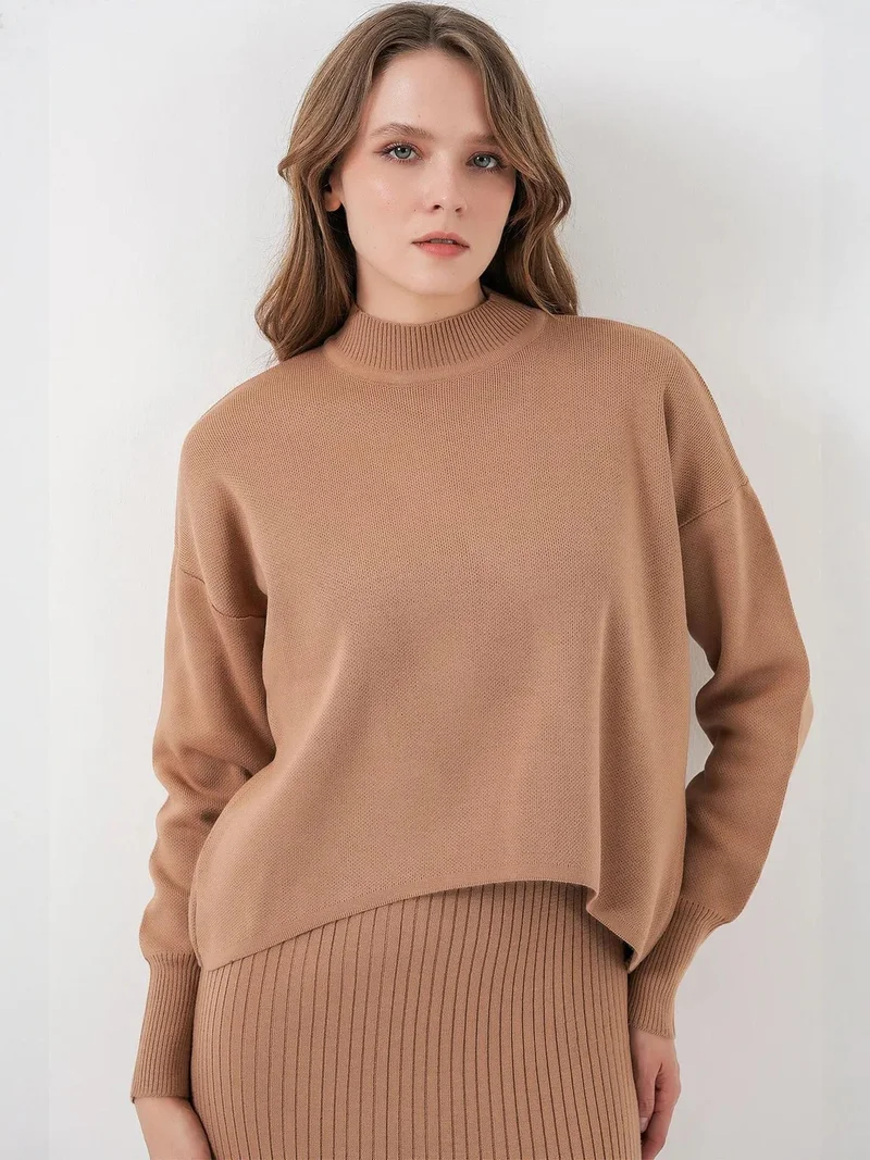 بيغ دارت BDART Half Turtleneck Sweater & Skirt Knit Co-Ord Set