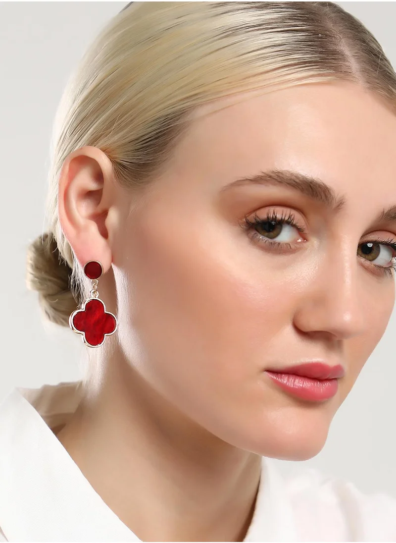 سوهي Contemporary Artificial Stones Drop Earrings