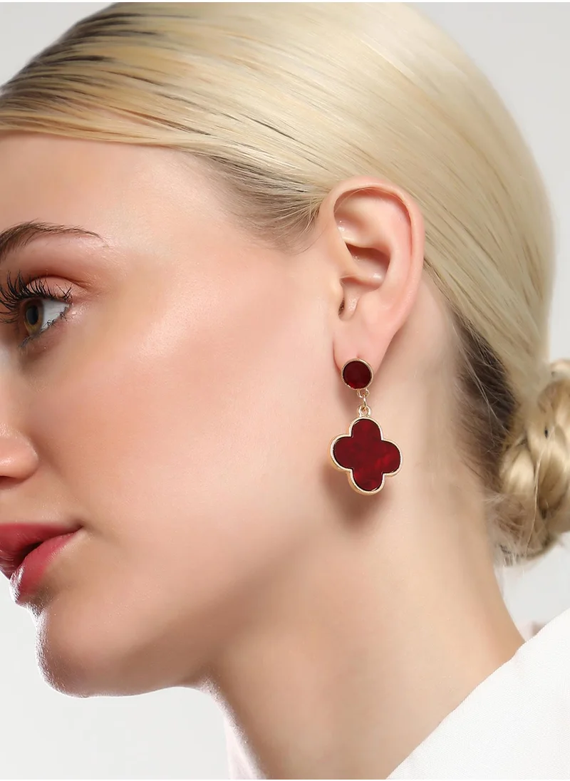 سوهي Contemporary Artificial Stones Drop Earrings
