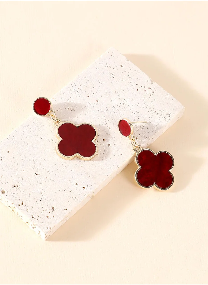 سوهي Contemporary Artificial Stones Drop Earrings