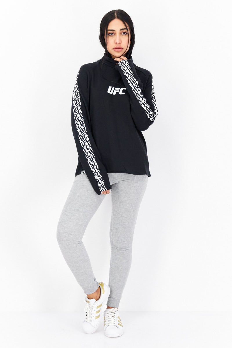 Ufc Women Sportswear Fit Long Sleeves Running Sweatshirt, Black - Image 2
