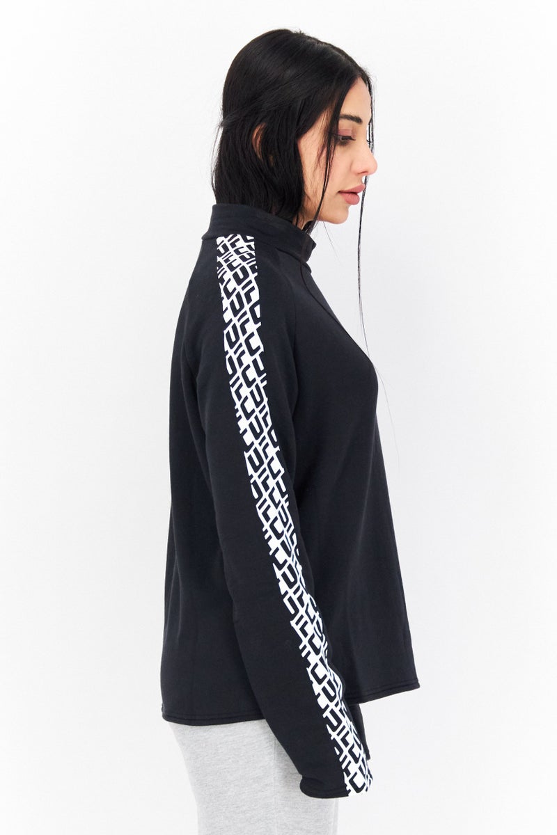 Ufc Women Sportswear Fit Long Sleeves Running Sweatshirt, Black - Image 4