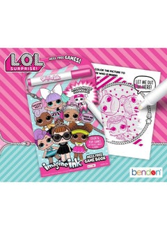 Bendon كتاب تلوين مجاني مكون من 20 صفحة من L.O.L. Surprise! Imagine Ink Mess مع قلم تلوين Mess Free Marker 46004  - Image 5
