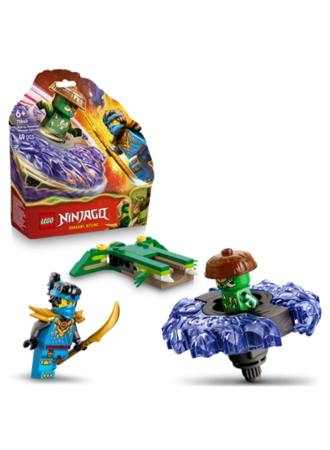 LEGO NINJAGO Nya vs. Elemental Monster Spinner Building Set - Image 1
