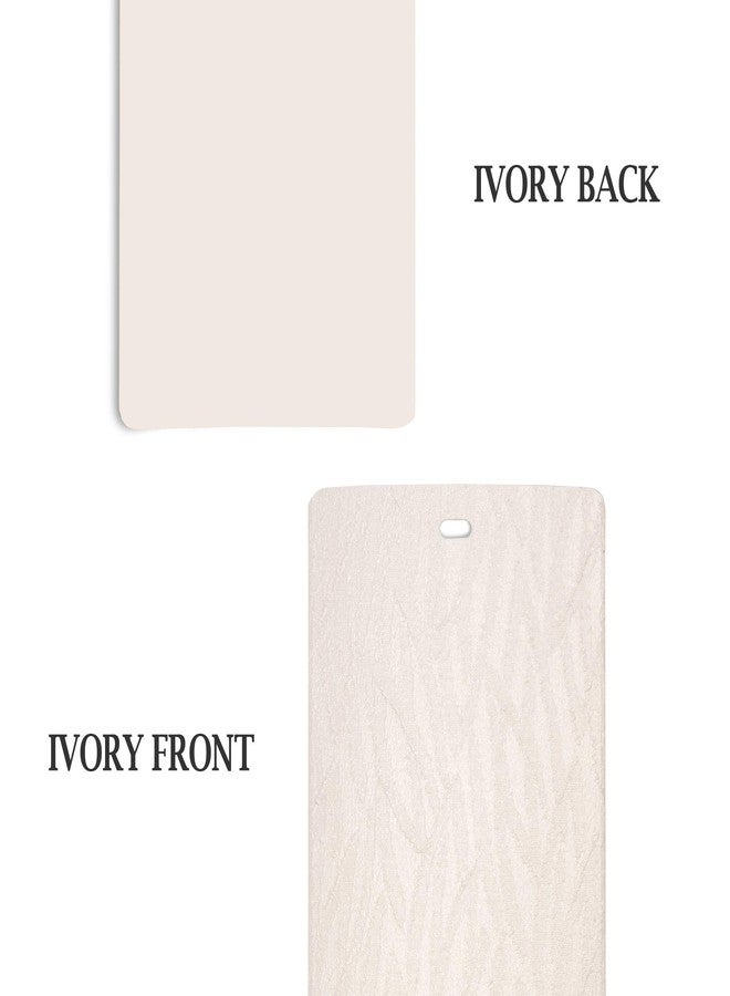 DALIX Orleans Ivory Vertical Blind Texture Slats Window Size 70.5 Qty 5 Pack - Image 4