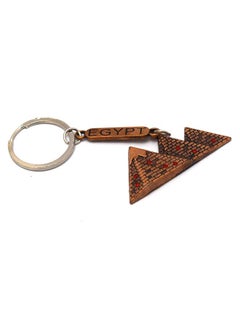 immatgar immatgar pharaonic Pyramids keychain Egyptian souvenirs gifts from egypt Authentic Pharaoh (Burnt Red) 