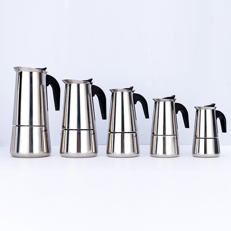 Stainless Steel Coffee Pot Mocha European Espresso French Coffee Pot - Image 4