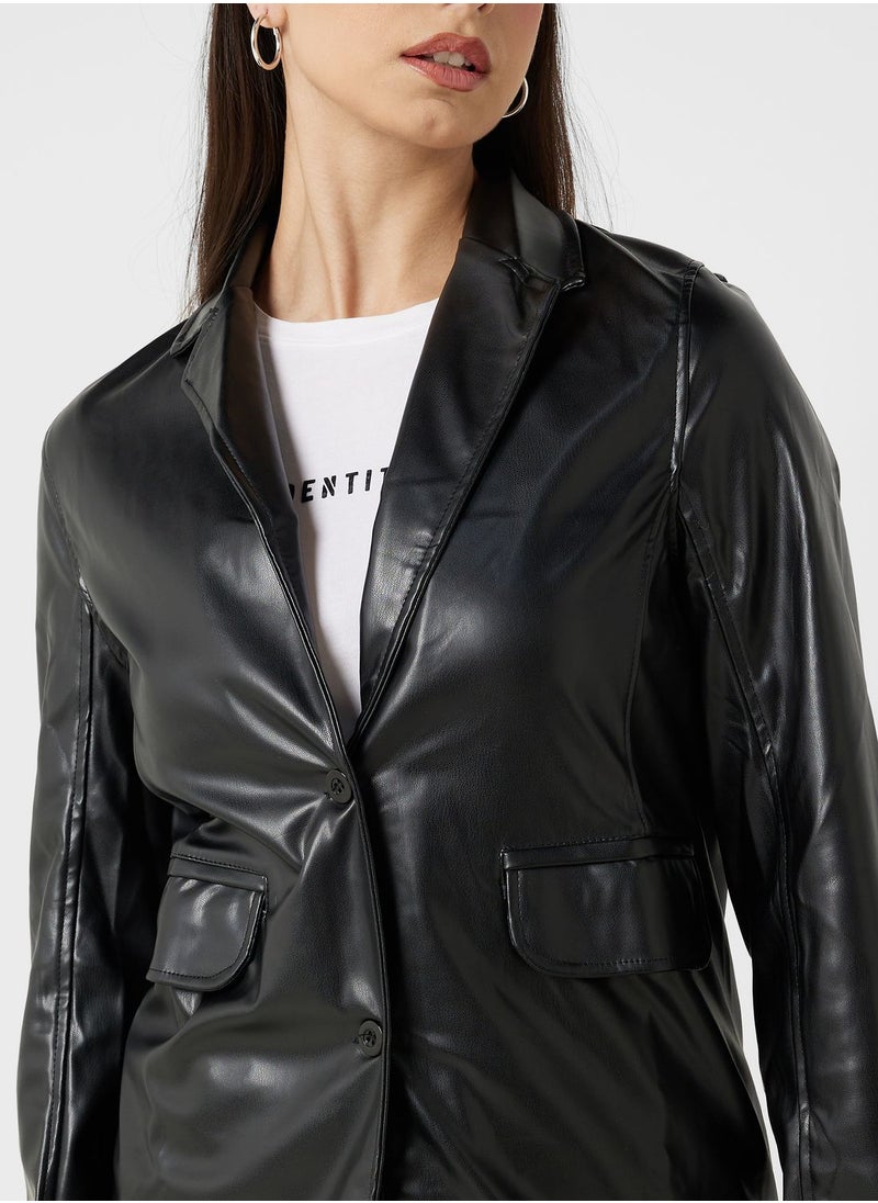 ELLA Leather Coat  - Image 3