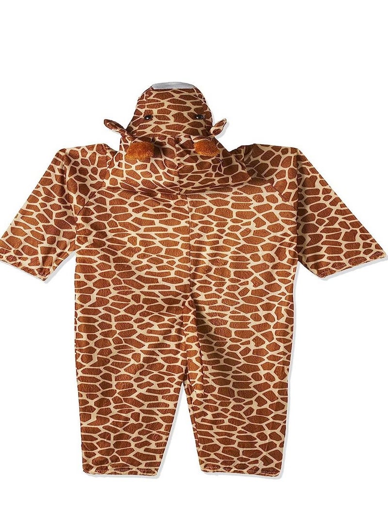 Brain Giggles Brain Giggles Giraffe Animal Plush Costume Design Carnival Animal Party Jumpsuit for Kids Boys and Girls Medium  - Image 2