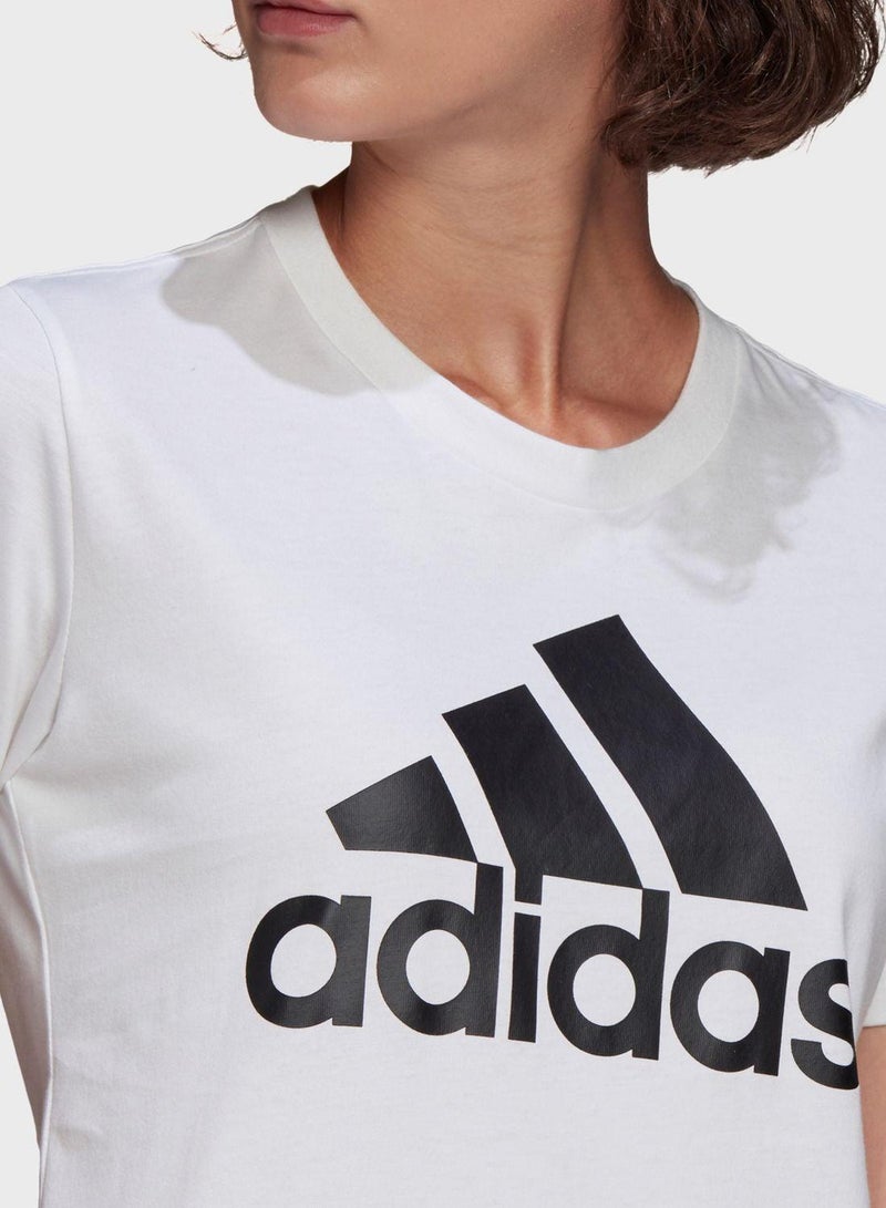Adidas W Bl T White Training T-Shirts 2XSS - Image 3