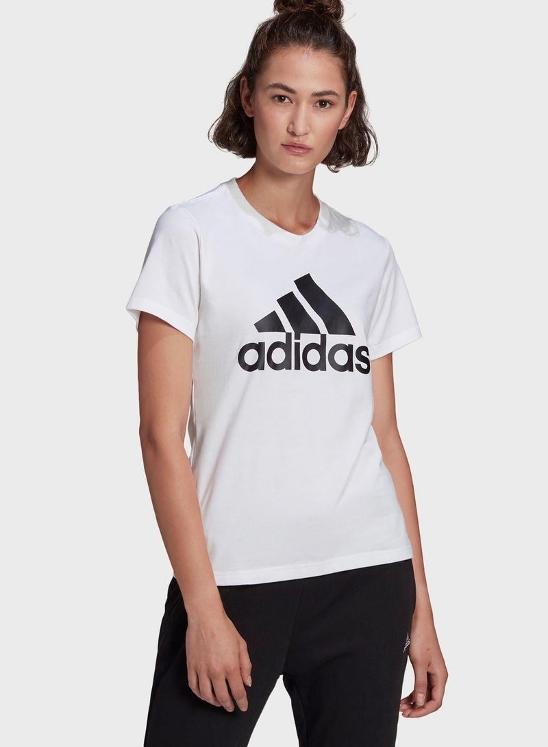 Adidas W Bl T White Training T-Shirts 2XSS - Image 1